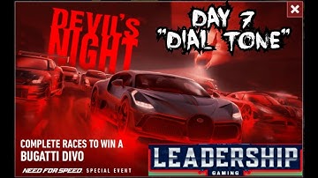 NFS NOLIMITS | BUGATTI DIVO | DAY 7 - DIAL TONE | DEVIL