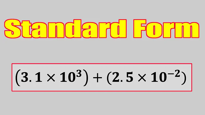 How to Add and Subtract Numbers in Standard Form #standardform #addstandardform