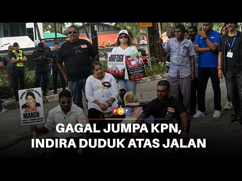 Gagal jumpa KPN, Indira duduk atas jalan