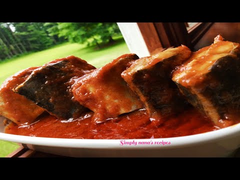 Homemade Mackerel in tomato Sauce🔥👌Tasty fish in tomato sauce made easy