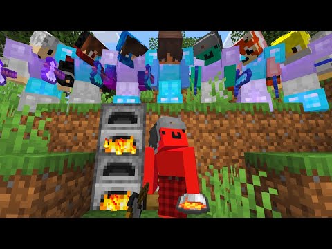 Minecraft Speedrunner Vs 7 Hunters