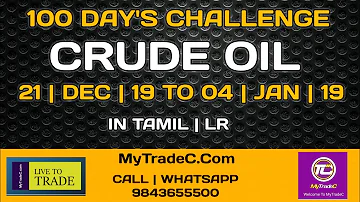 CRUDE OIL 100 DAYS CHALLENGE IN TAMIL | MYTRADEC.COM | EDUCATION | INVITE MORE SHARE MORE | LR