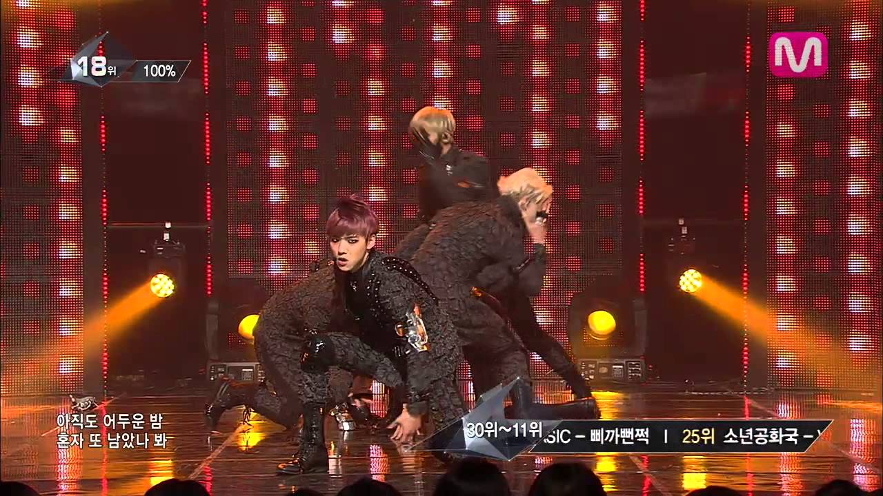 100%_심장이 뛴다 (Beat by 1 of M COUNTDOWN 2014.3.20)