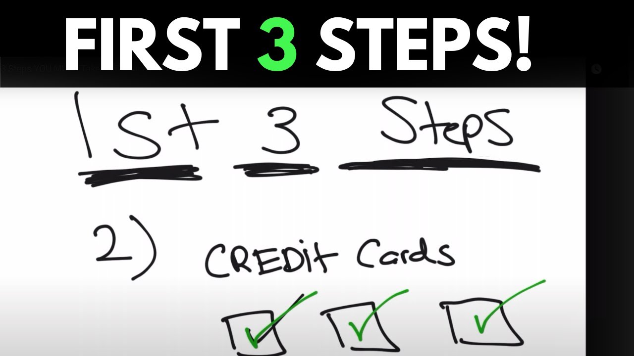 The First 3 Steps YOU MUST Take To Financial Freedom! - YouTube