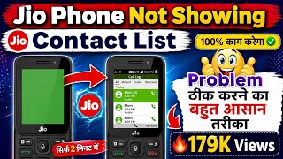 Jio Phone Call log Problem Solve l Contact List Not Showing In Jio Phone l Jio Phone Call History No screenshot 3