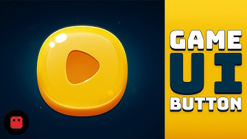 How to draw a game button - Illustration process | Game UI