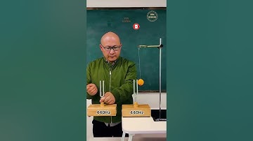 Resonance demo with tuning fork