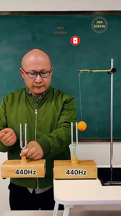 Resonance demo with tuning fork