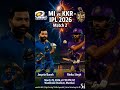 ipl 2026 match 2 MI Vs kkr #shorts #ipl2026 #iplmatch #ipl #iplpointtable #livematch #cricket