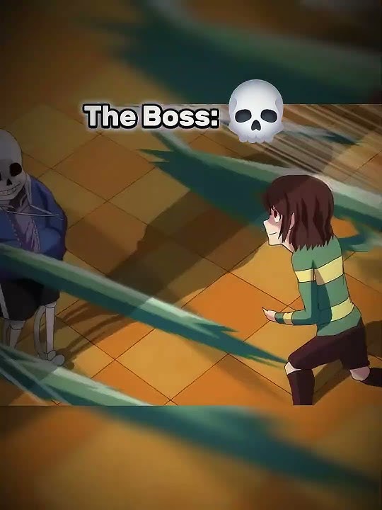 The Boss Only Has 1HP... #undertale #sans #edit