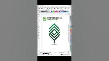 Leaf Modern Logo Design in Coreldraw #arex_id #graphicdesign #logodesign #coreldraw #designtutorial