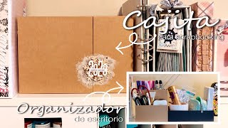 TUTORIAL // UNA estructura, DOS opciones💡 😉  cajita para guardar o organizador de escritorio