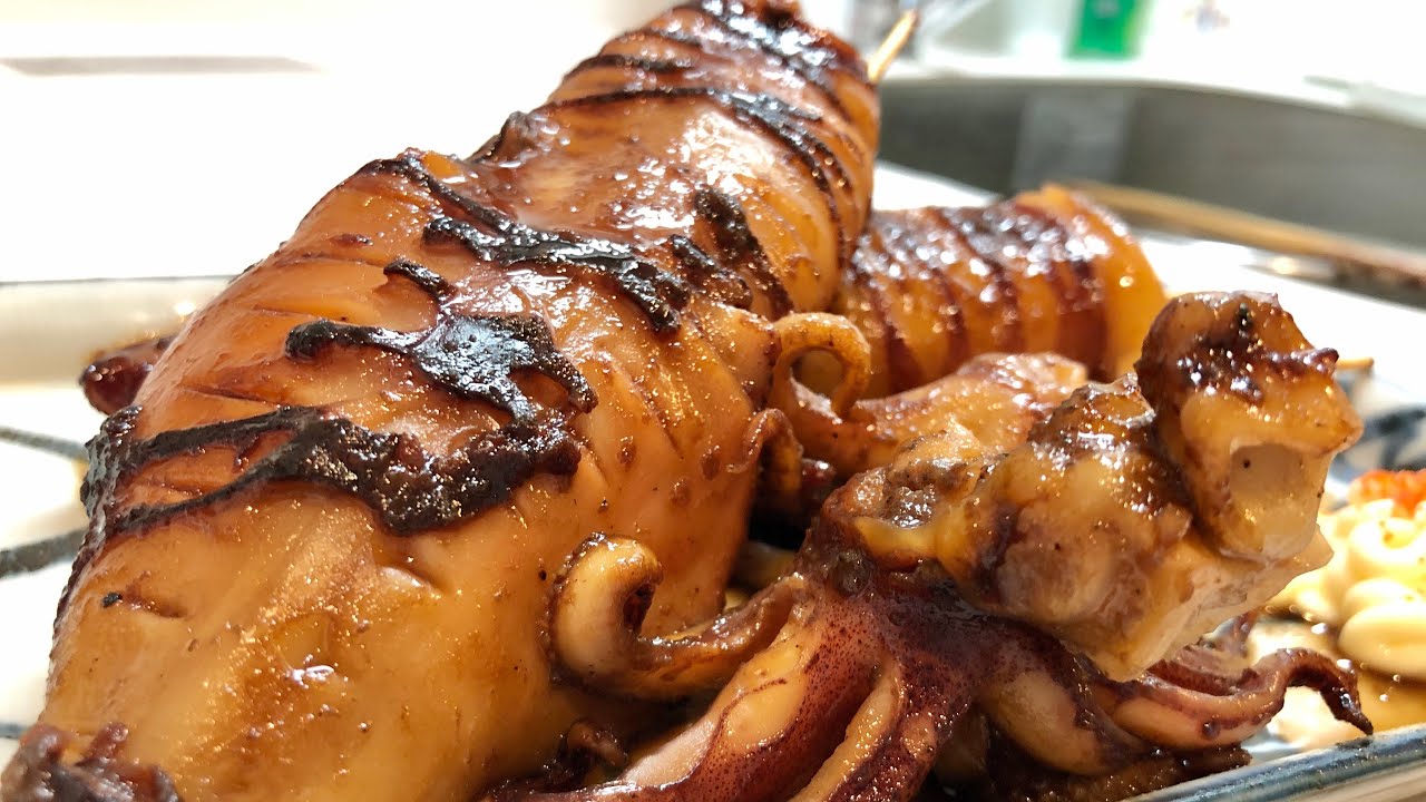 ヤリイカの下処理と美味しい屋台風イカ焼きのつくり方 Youtube