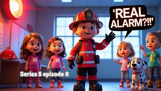 Fire Safety for Kids at School | Firefighter Finn Teaches Fire Drills & Stop, Drop & Roll