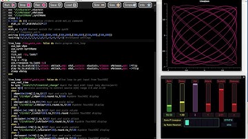SonicPi lissajous explorer using TouchOSC