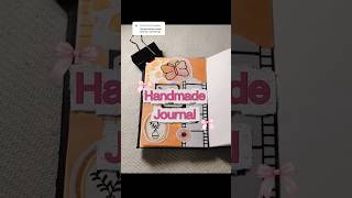 Handmade Journal. Handmade Orange themed journal. #diy #handmadejournal #art #journal #newjournal