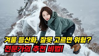 겨울 등산화, 잘못 고르면 위험? 전문가의 추천 비법!