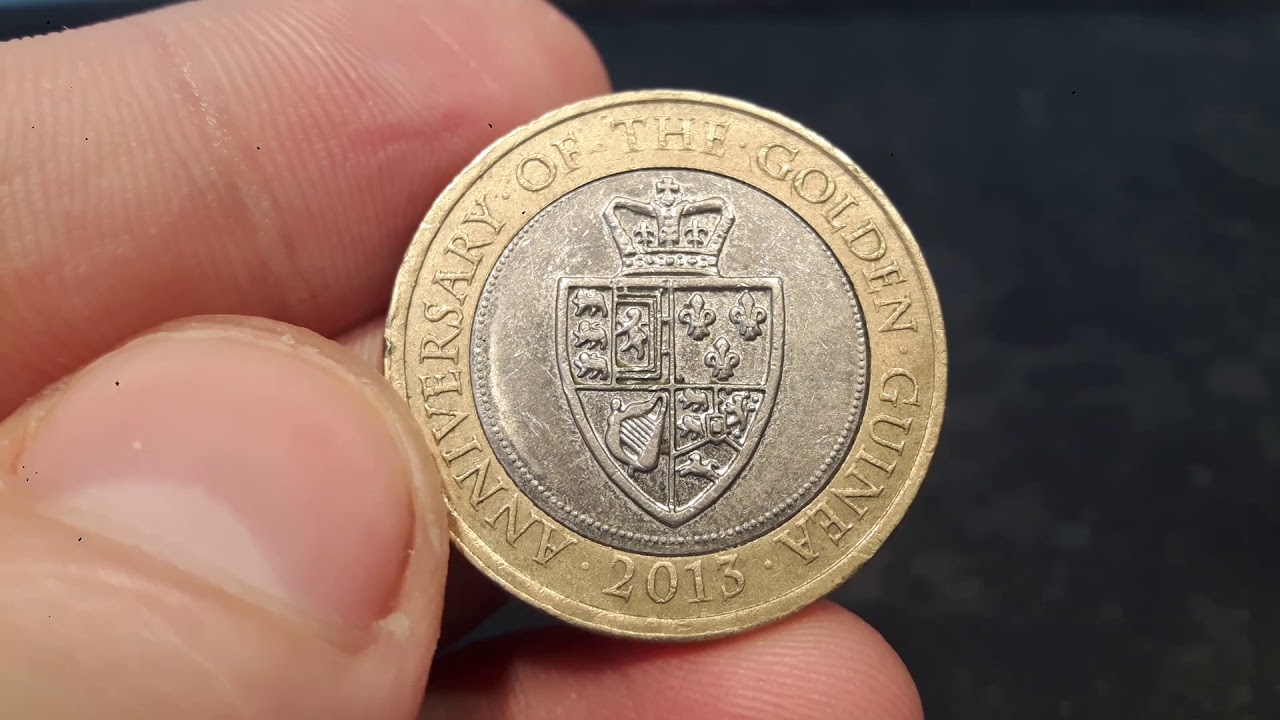 £2000 2013 Golden Guinea Shield £2 coin sold on ebay