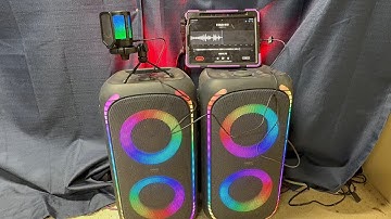 Bluetooth party speaker onn gen 2 large review and set up 1 and a half years later!! With mic bonus.