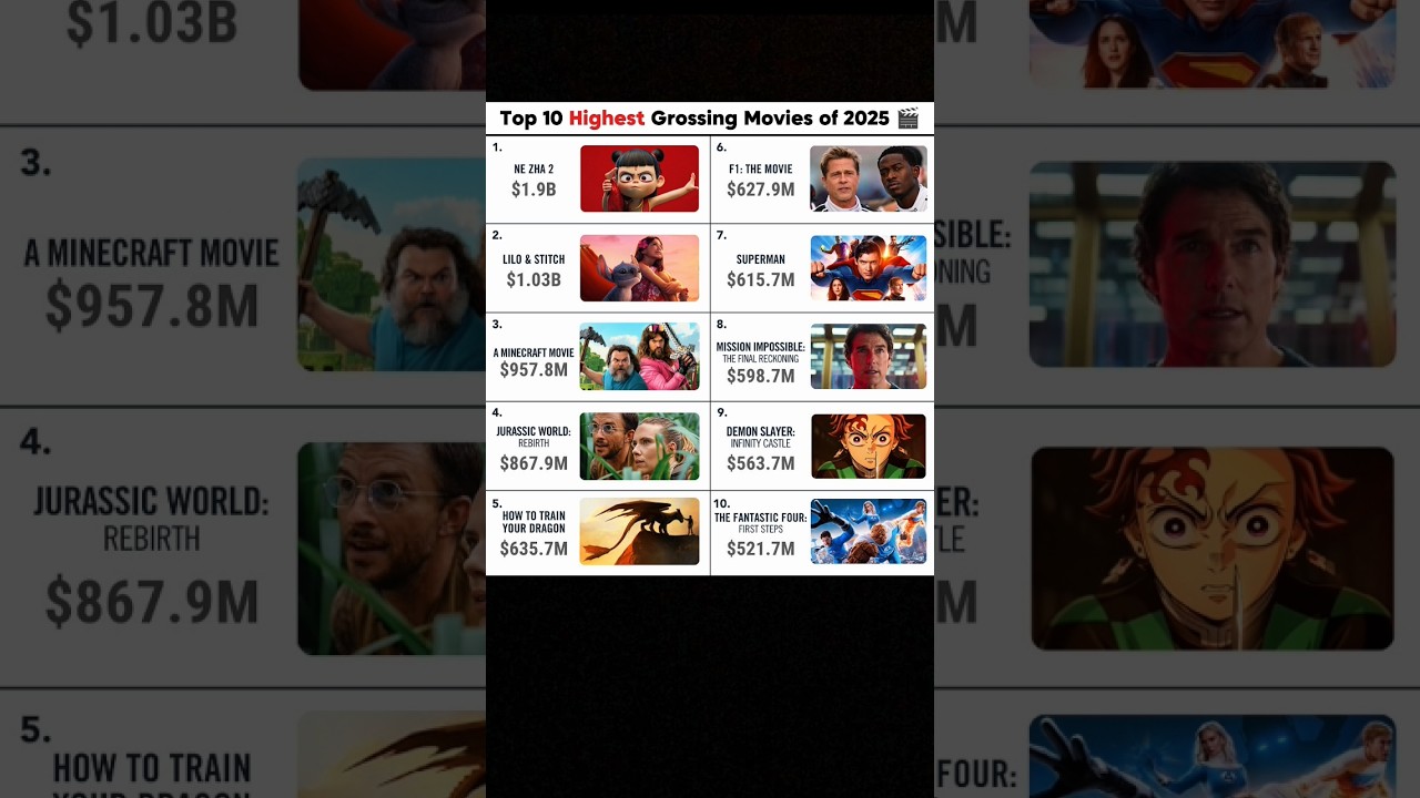 Highest Grossing Films of 2025 