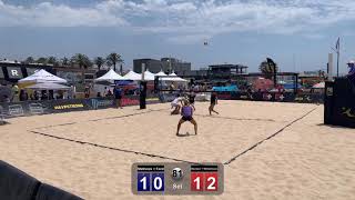 16U AVP Semi-Final Ava Williamson (2023) and Katie Hansen (2023) vs. Mathews (UCLA) and Ford (UCLA)