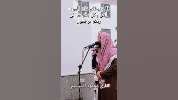قُلْ يَتَوَفَّاكُم مَّلَكُ ٱلْمَوْتِ ٱلَّذِى وُكِّلَ بِكُمْ  #القارئ_محمود_الشيشيني #ليالي_رمضان