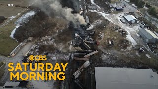 Biden promises accountability one year after train derailment in East Palestine