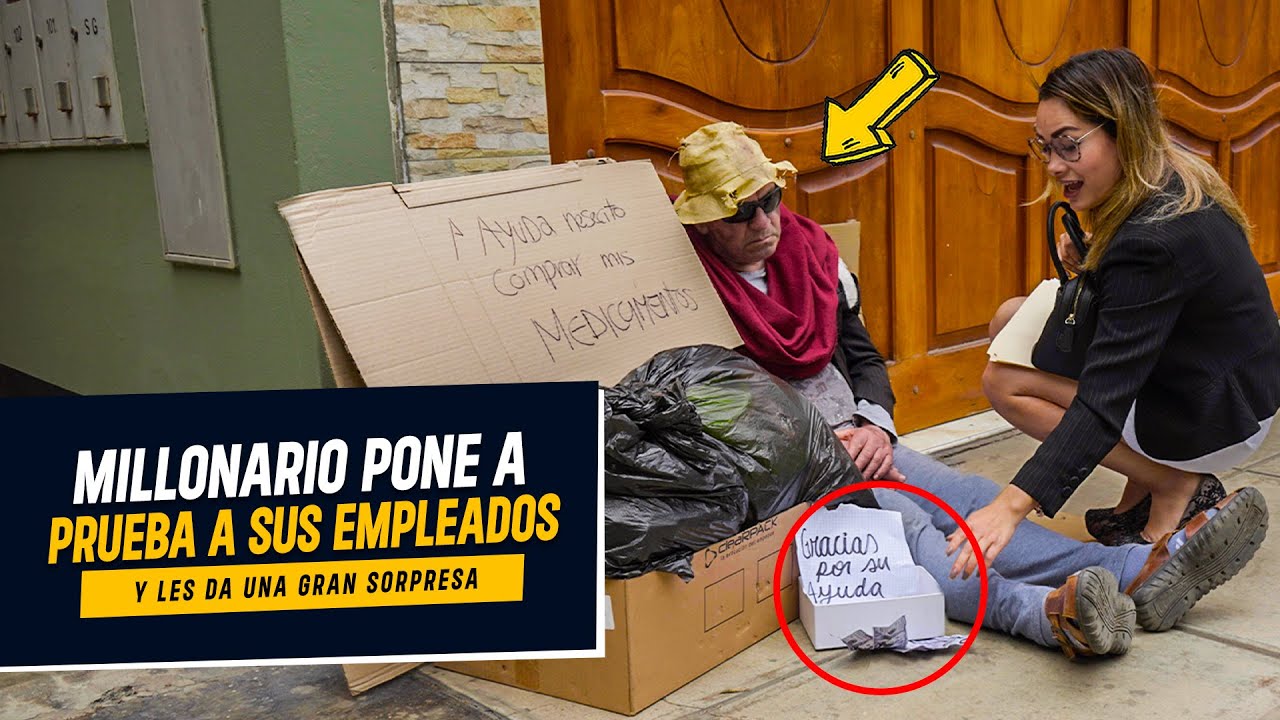 Empresario pone a prueba a futuros empleados | Millonario realiza una prueba de valores a empleados