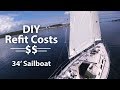 How Much It Cost To Buy And Refit Our Sailboat ⛵