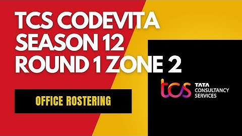 Office Rostering Code Solutions | TCS CodeVita Season 12 Round 1 Zone 2 | #tcs #tcscodevita