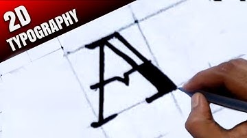 2D Alphabet Letters Typography | Typography Tutorial [Tabrez Arts]