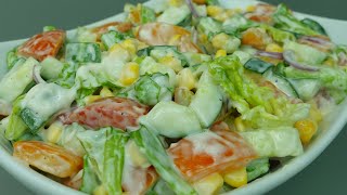 The best Salad I've ever made! Simple and Delicious Salad Recipe