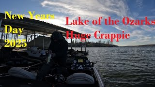 Big Crappie on Lake of the Ozarks New Year 2025