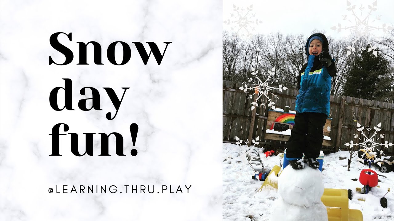 Fun ways to play in the snow | Outdoor activities & crafts for kids Part 1