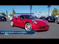 2015 ALFA ROMEO 4C Launch Edition Coupe San Jose San Francisco Fremont Santa Cruz Morgan Hill