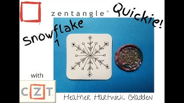 Snowflake 1 | Zentangle® Quickie