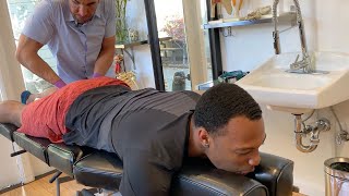 INSANE FIRST TIME Full Body Chiropractic Adjustment by Dr. Aaron