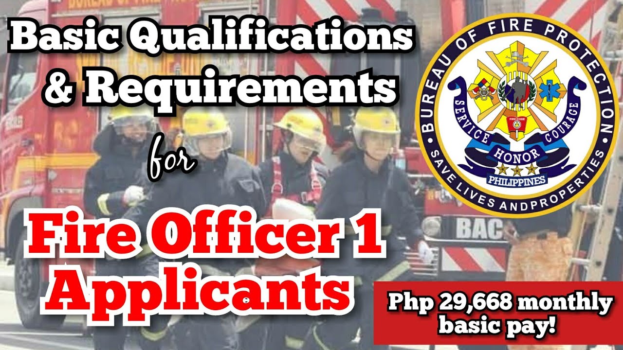 bfp sample application letter for fire officer 1 philippines