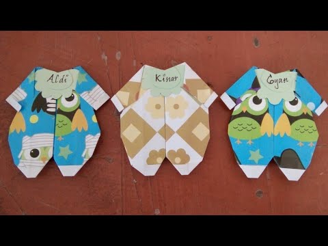  Cara  Membuat  Origami Baju  Bayi  By Ria Nofaliana YouTube