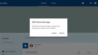 Google Classroom Updates - Classwork & Material