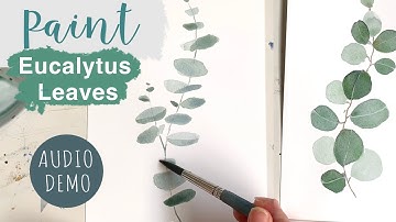Watercolor Eucalyptus Leaves Tutorial