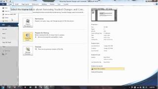 Removing Tracked Changes and Comments in Word 2010