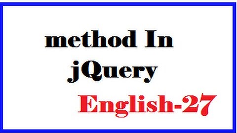 WrapAll method In jQuery English 27-vlr training