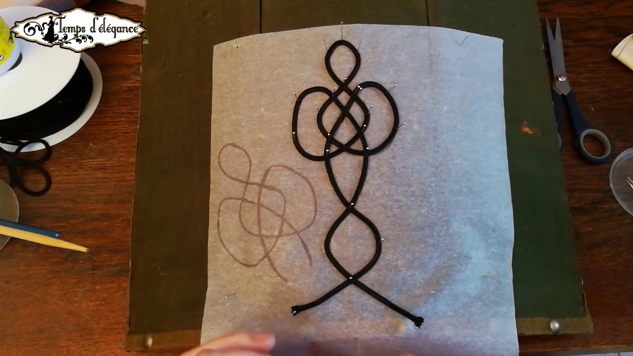 Réaliser un noeud hongrois / Howto make a soutache applique