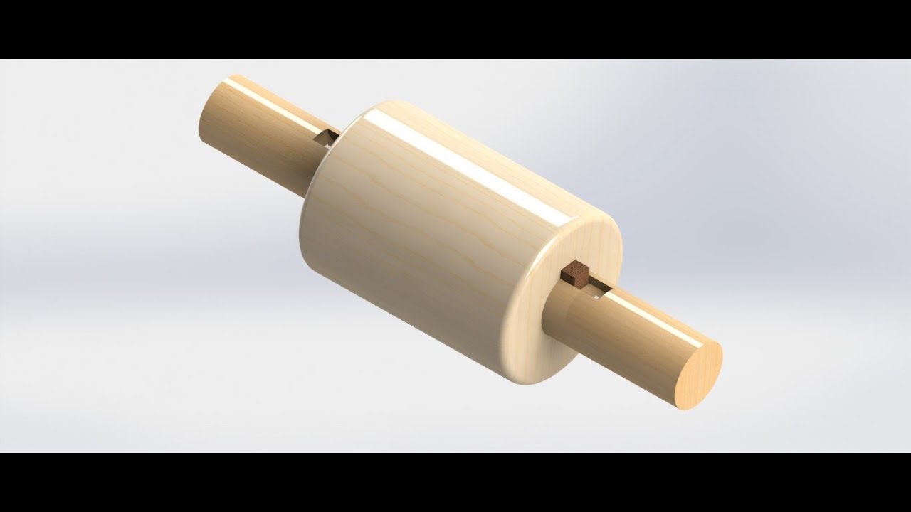Solid Muff Coupling Solid Works part Design And Assembly YouTube