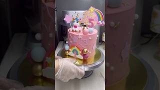 Unicorn theme cake #viral #birthdaycake #viralshorts