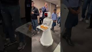 RoboMiracle Robots at Bangalore Tech Meetup | Robot Dogs, Nila & Dine #shorts #robotrental