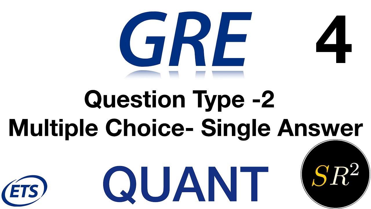 GRE Lecture 04: Multiple Choice Single Answer Question Type 2 - YouTube