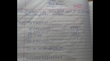 Explain why 7 x 11 x 13 + 13 and 7 x 6 x 5 x 4 x 3 x 2 x 1 + 5 are composite numbers.