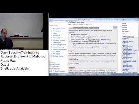 Reverse Engineering Malware Day 2 Part 7: Shellcode Analysis